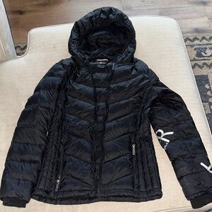 Tommy Hilfiger Black Hooded Puffer Jacket